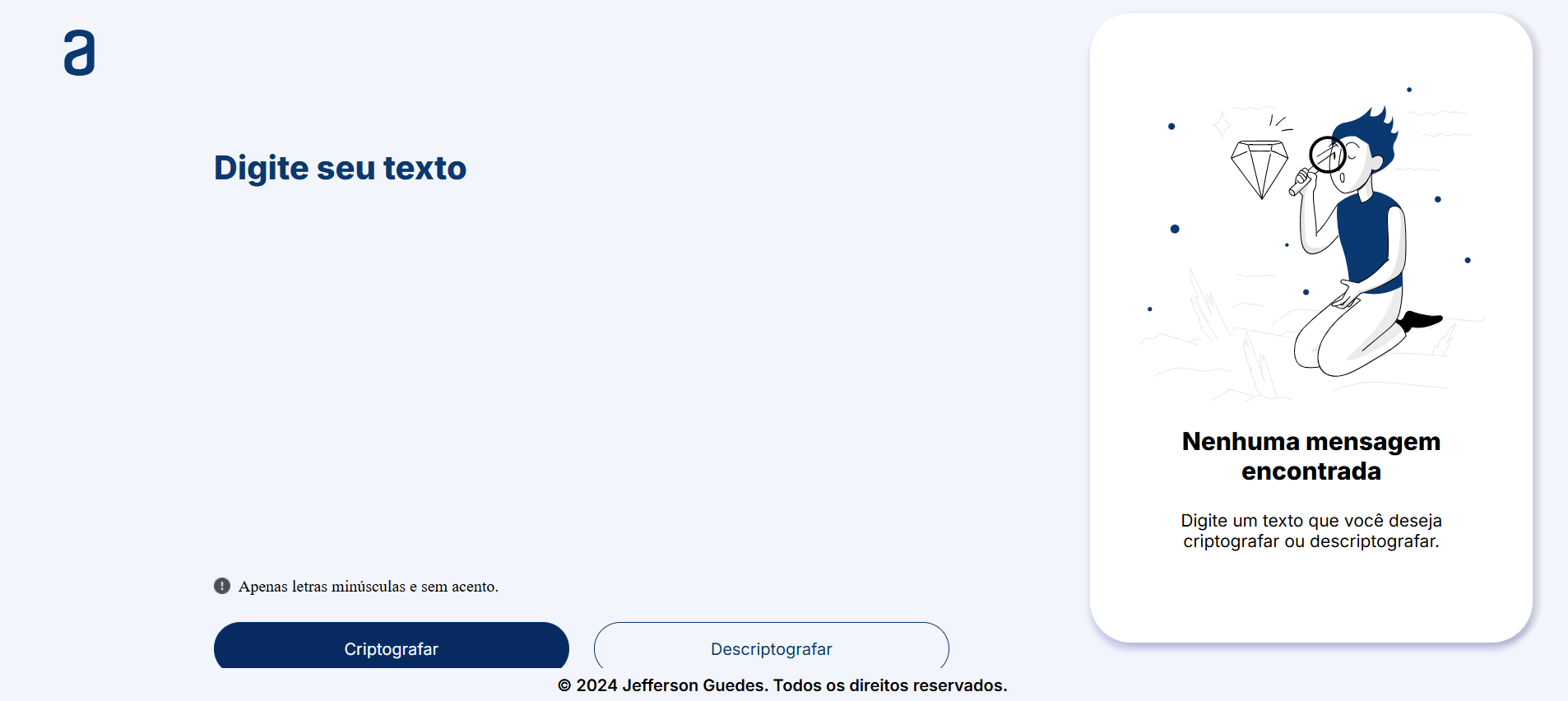 Projeto de Website Criptografia