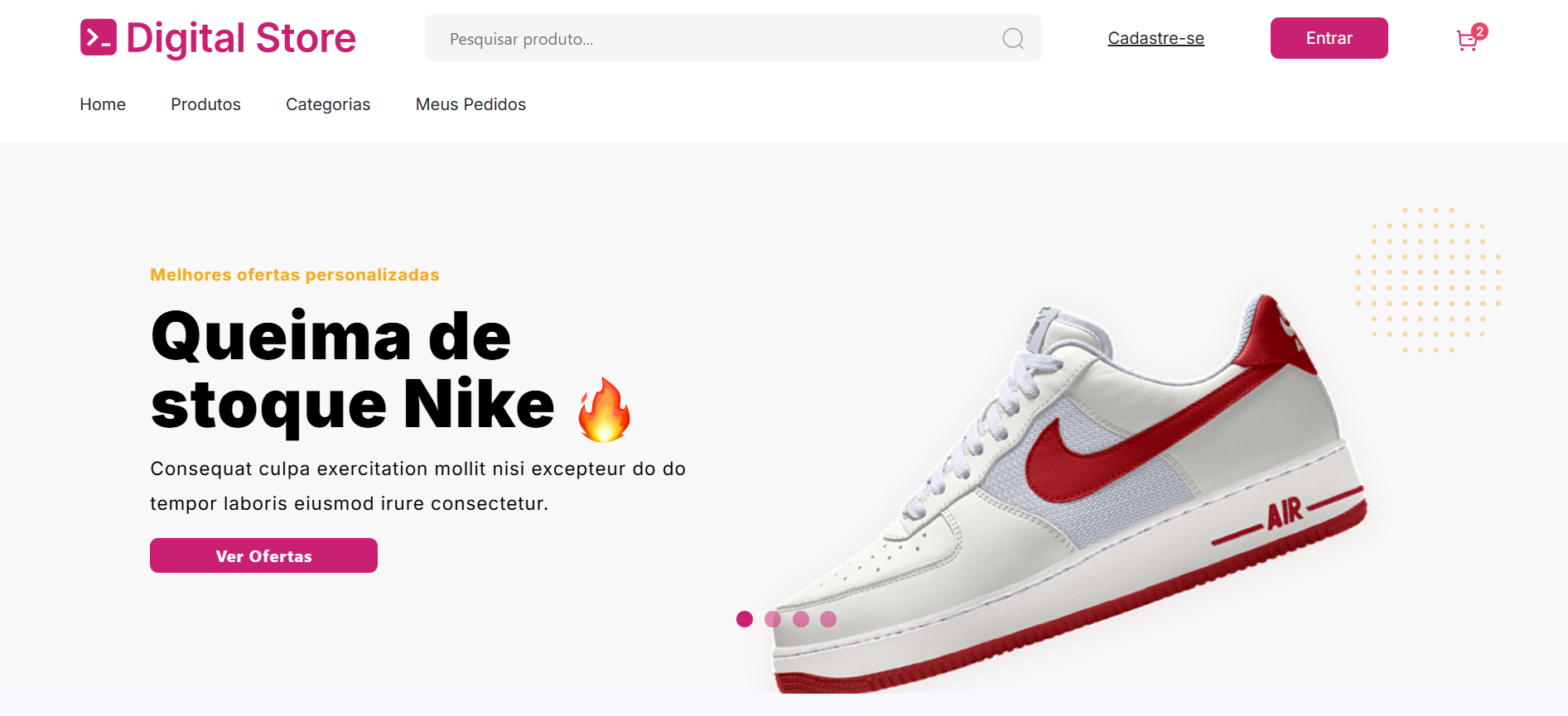 Projeto de Website Dripstore